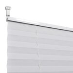 vidaXL Store plissé 40x200 cm Blanc