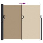 vidaXL Auvent latéral rétractable taupe 180x600 cm