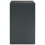 vidaXL Coffre-fort avec serrure à clé Gris Foncé 31x35x50 cm Acier