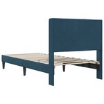 vidaXL Cadre de lit avec tête de lit Bleu 90 x 190 cm Velours