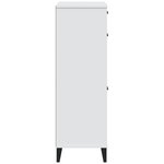 vidaXL Armoire à chaussures VIKEN blanc bois d'ingénierie