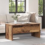 vidaXL Table basse Bois ancien 102 x 50 5 x 46 5 cm Bois d'ingénierie