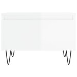 vidaXL Tables basses 2 Pièces blanc brillant 50x46x35cm bois d'ingénierie