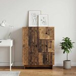 vidaXL Buffet Bois ancien 66 x 34 5 x 90 cm Bois d'ingénierie