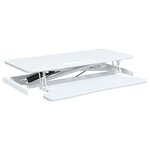 vidaXL Bureau de travail réglable 90x40x(13-50) cm Acier et bois