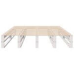 vidaXL Cadre de lit sans matelas blanc 120x200 cm bois de pin massif
