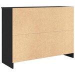 vidaXL Buffet avec tiroir chêne noir 101x35x76 cm bois d'ingénierie