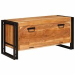 vidaXL Cabinet à chaussures avec étagère Marron Bois d'acacia massif