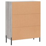 vidaXL Buffet sonoma gris 69 5x34x90 cm bois d'ingénierie