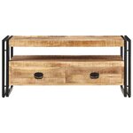 vidaXL Table basse 100x55x45 cm Bois de manguier brut