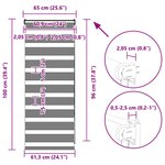 vidaXL Store zèbre marron sable largeur du tissu 60 9 cm polyester