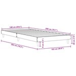 vidaXL Cadre de lit sans matelas chêne sonoma 100x200 cm