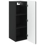 vidaXL Armoire Murale Noir 33 x 34 5 x 94 cm Bois d'ingénierie