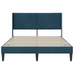 vidaXL Cadre de lit avec tête de lit Bleu 120 x 200 cm Velours