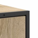 Ensemble de meubles de salle de bain 3 pièces vidaXL en chêne Sonoma bois d'ingénierie