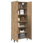 vidaXL Haut Armoire chêne artisanal 69 5 x 34 x 180 cm