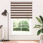 vidaXL Store zèbre marron 140x200cm largeur du tissu 135 9cm polyester