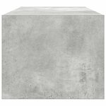 vidaXL Meuble TV gris béton 80x31x25 5 cm bois d'ingénierie