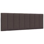 vidaXL Cadre de lit sans matelas Hanko marron foncé 120x200 cm tissu