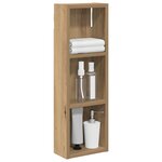 vidaXL Armoire murale de salle de bain Chêne artisan 20 x 10 x 60 5 cm