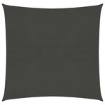 vidaXL Voile d'ombrage 160 g/m² Anthracite 2 5x2 5 m PEHD