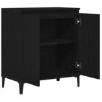 vidaXL Buffet Chêne noir 60 x 35 x 70 cm Bois d'ingénierie