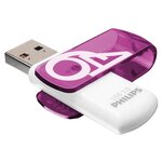 Philips clé usb 3.0 vivid 64 go blanc et violet