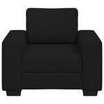 vidaXL Fauteuil noir 60 cm tissu
