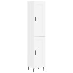 vidaXL Buffet haut Blanc 34 5x34x180 cm Bois d'ingénierie
