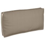 vidaXL Coussin Tissu Oxford Taupe 120 x 60 x 12 cm