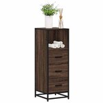 vidaXL Armoire de bain chêne marron 35x37 5x100 cm bois d'ingénierie