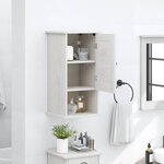 vidaXL Cabinet de Salle de Bain Mural VIGO Blanc 37 x 34 x 71.5 cm
