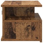 vidaXL Table de nuit flottante avec tiroir Bois ancien 40 x 31 x 27 cm