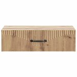 vidaXL Table d'appoint murale 59 x 34 5 x 17 cm Bois d'ingénierie