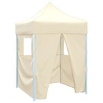vidaXL Tente de fête 200 x 200 x 315 cm Crème Tissu Oxford