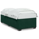 vidaXL Cadre de lit sans matelas vert foncé 80x200 cm velours