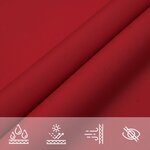 vidaXL Voile de parasol tissu oxford triangulaire 5x5x5 m rouge