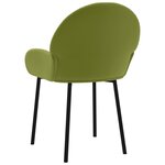 vidaXL Chaises à manger lot de 2 Vert clair Velours