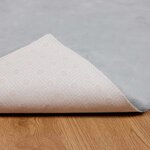 vidaXL Tapis en Fourrure Synthétique de Lapin Gris 80 x 150 cm