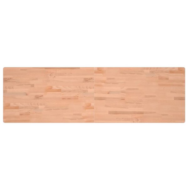 vidaXL Dessus de bureau 180x55x2 5 cm bois massif de hêtre