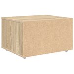 vidaXL Cabinet de tiroirs Chêne Sonoma Panneau d'aggloméré Moyen
