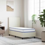 vidaXL Matelas en mousse à mémoire de forme blanc 80x160x17 cm doux