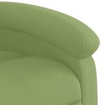 vidaXL Fauteuil de massage inclinable vert clair velours