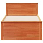 vidaXL Cadre de lit sans matelas avec tête de lit 90x190cm bois de pin