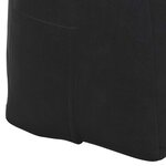 vidaXL Coussin de Dos Noir 180 x 24 x 50 cm Velours