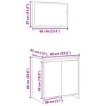 vidaXL Ensemble de meubles salle de bain 2 Pièces bois d'ingénierie