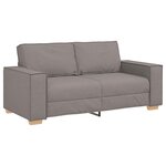 vidaXL Canapé 2 places Taupe 180x78x84 cm Tissu