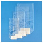 Sachet plastique transparent à fond carton 21 x 38 5 cm (lot de 100)