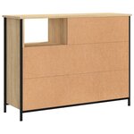 vidaXL Buffet chêne sonoma 100x33x75 cm bois d'ingénierie
