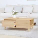 vidaXL Table basse Chêne sonoma 90x50x36 5 cm Bois d'ingénierie